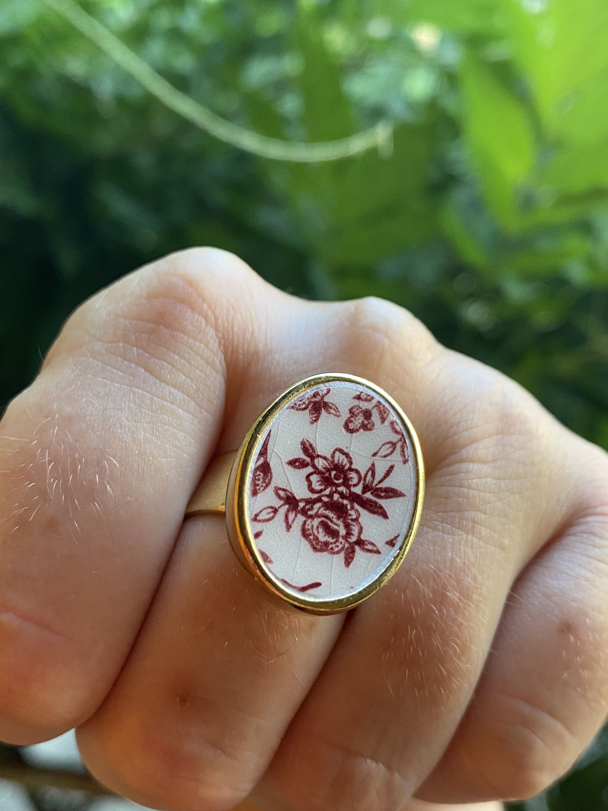 Bague "Rose" Ovale