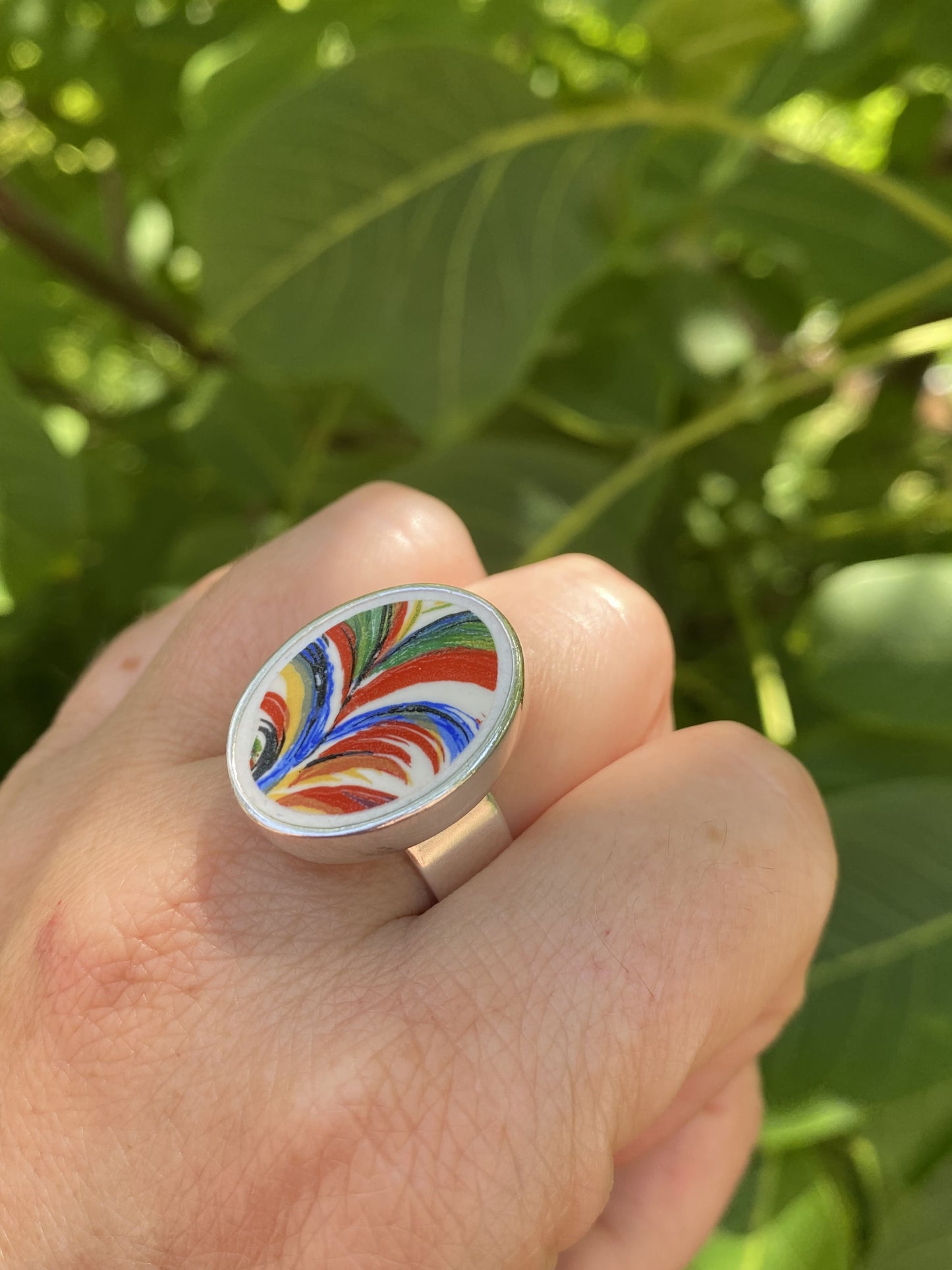 Bague " Plume ou Coq ? "