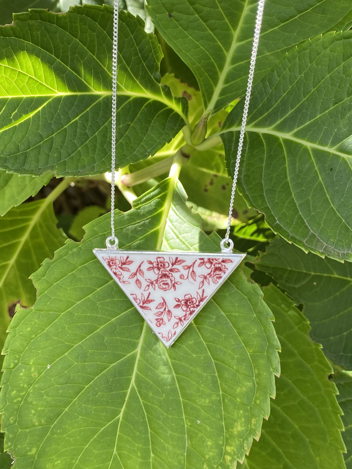 Collier triangle "Rose"