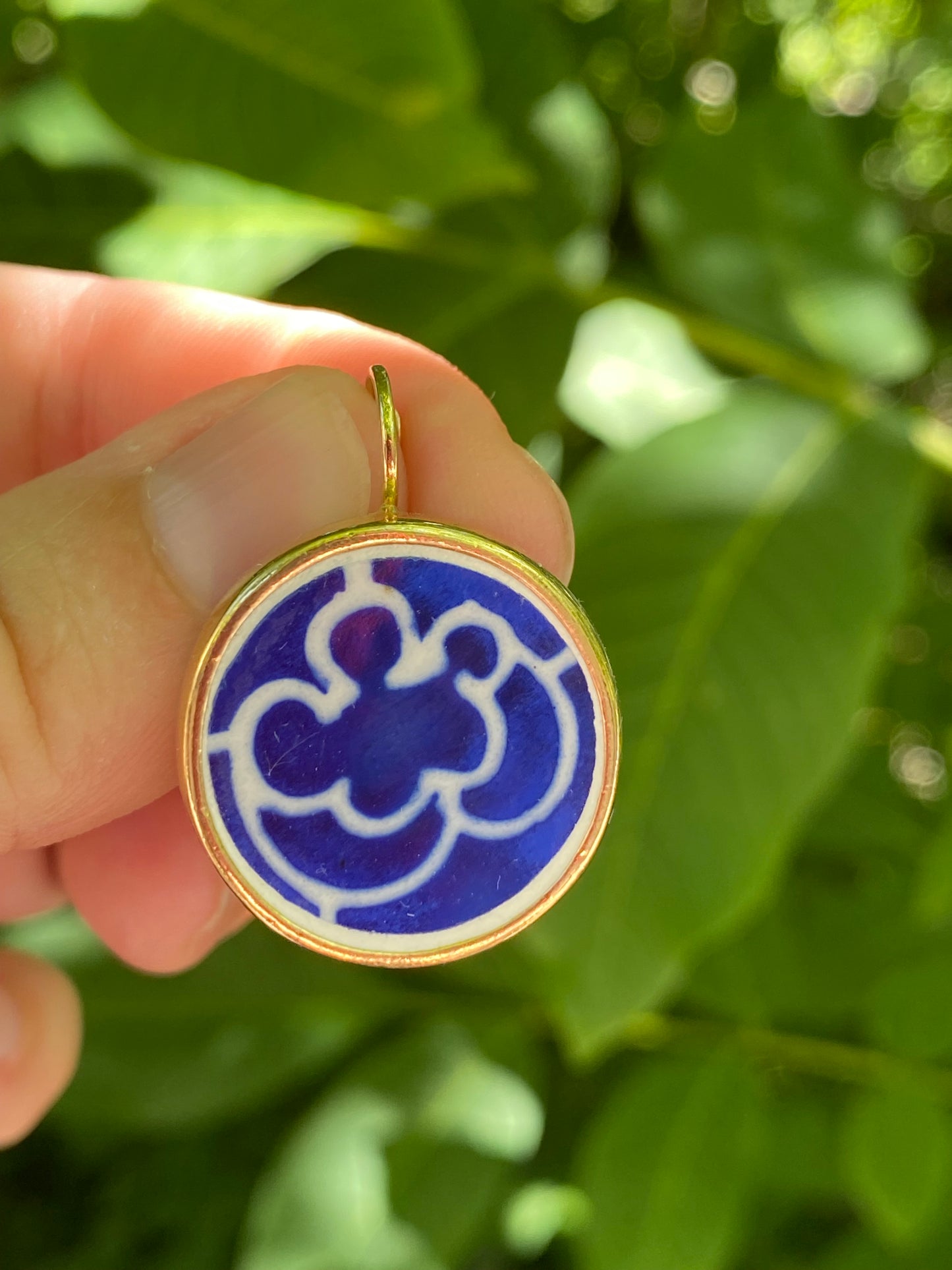 Boucles d’oreilles bleu roi