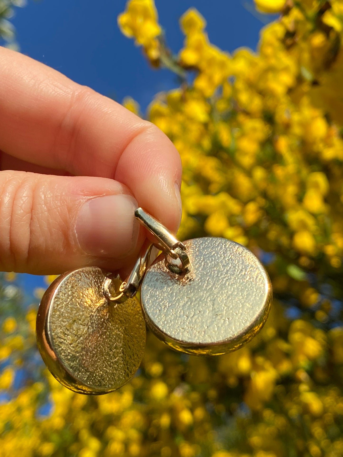 Boucles d’oreilles bleu roi
