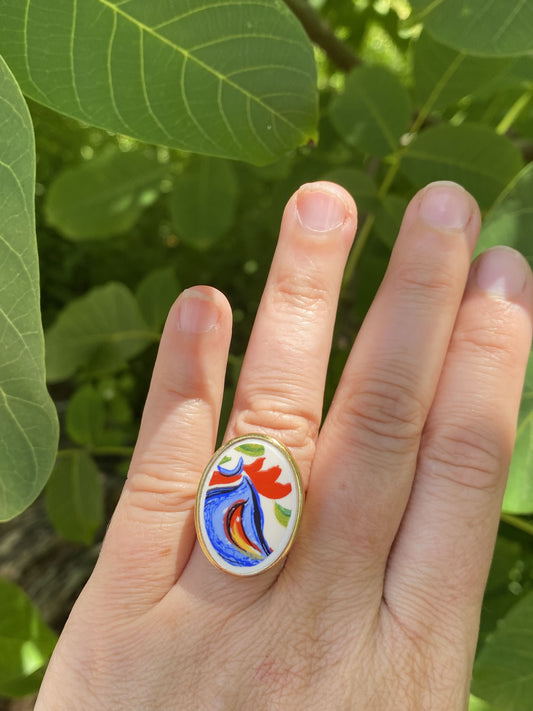 Bague " Poule ou Coq ? "