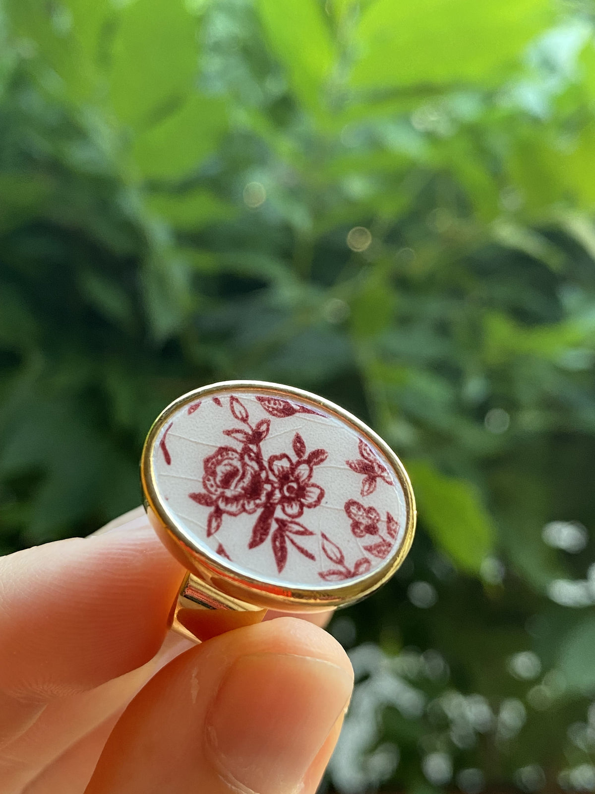 Bague "Rose" Ovale