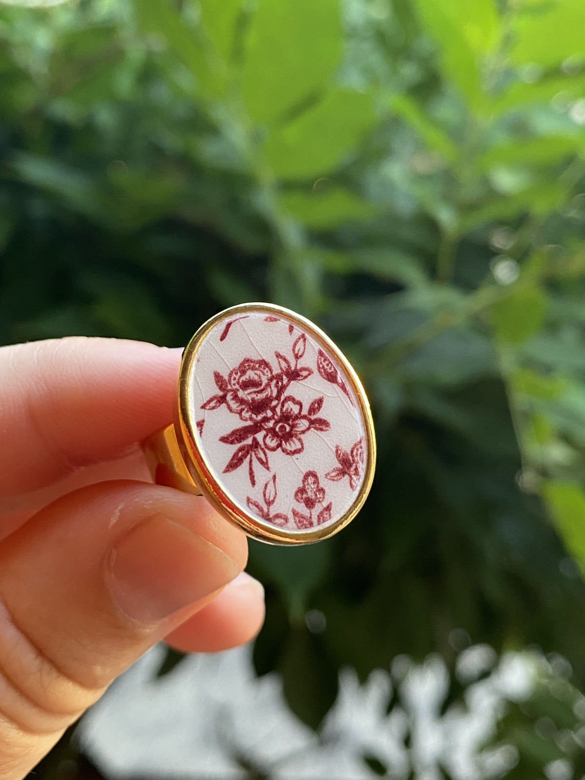 Bague "Rose" Ovale
