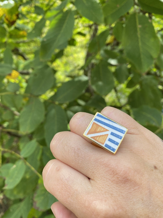 Bague Dolly rectangle