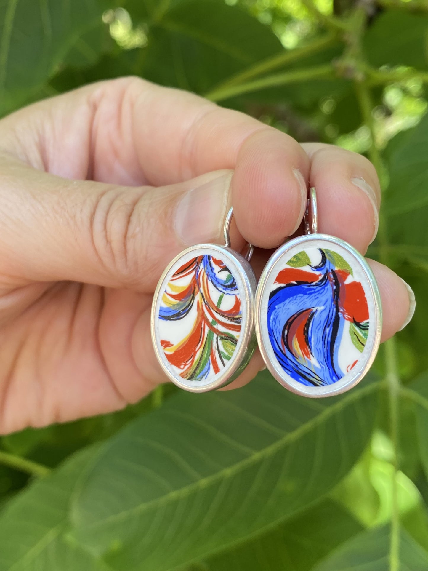 Boucles d'oreilles "Poule ou Coq ?"