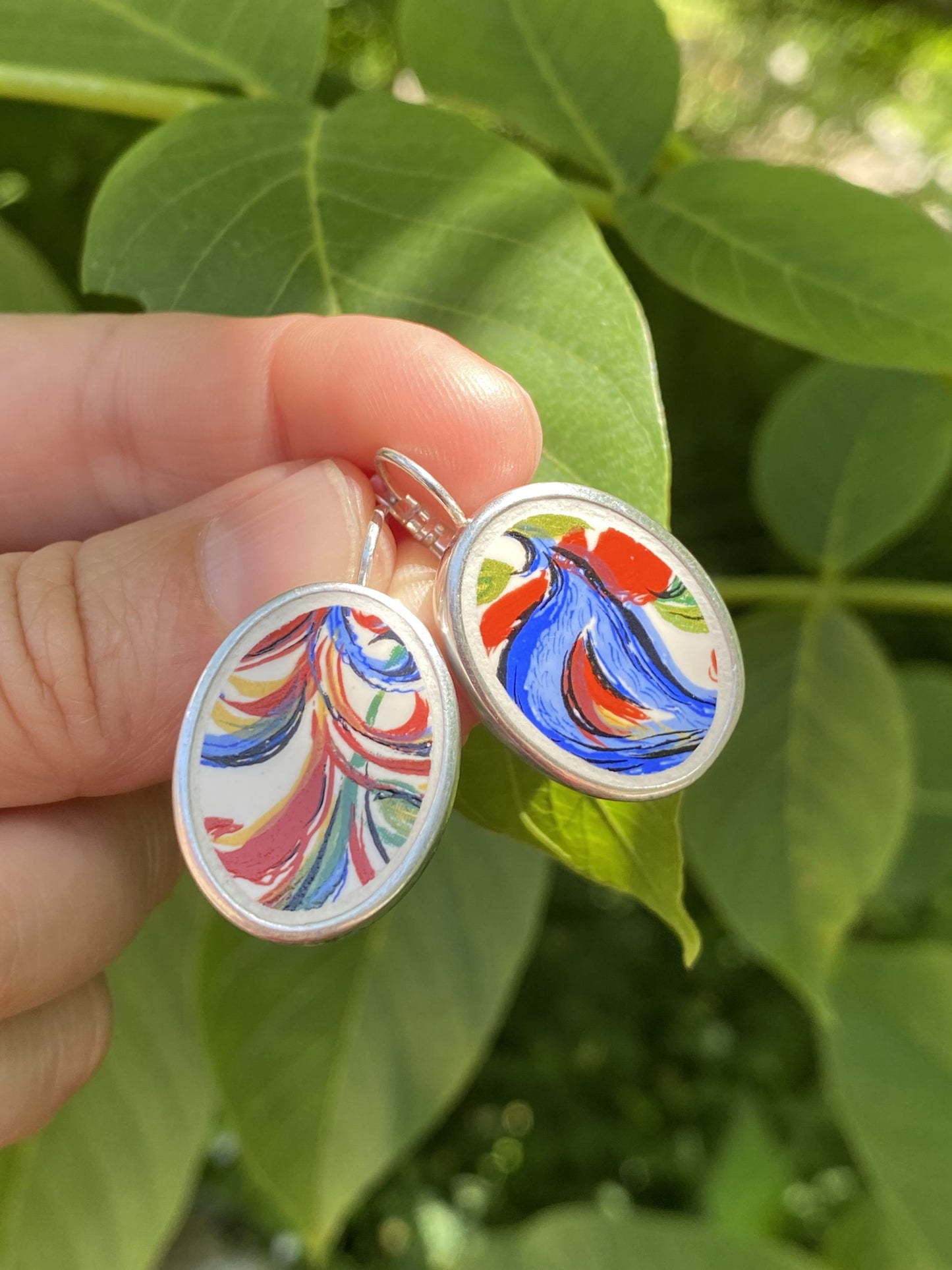 Boucles d'oreilles "Poule ou Coq ?"