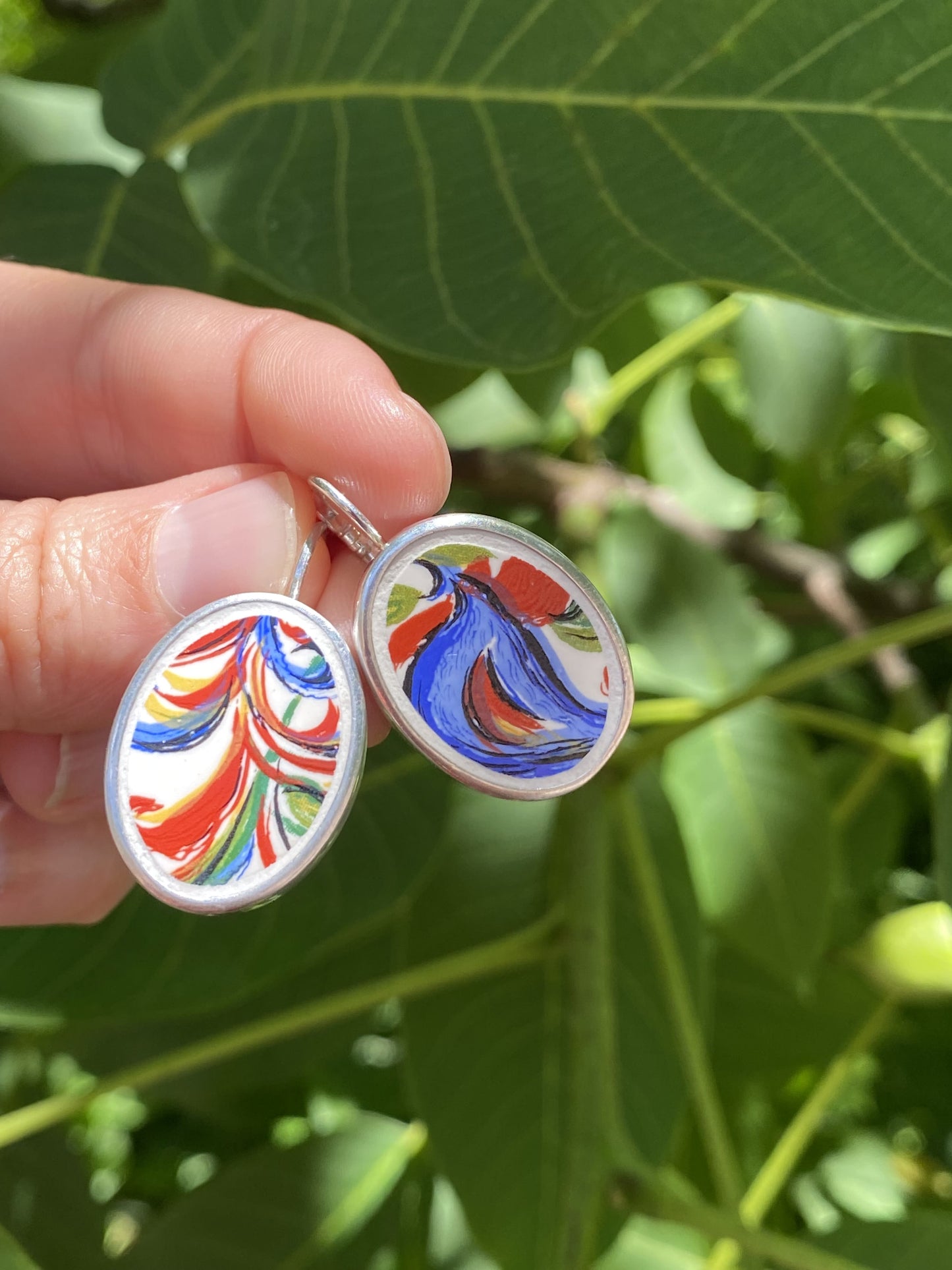 Boucles d'oreilles "Poule ou Coq ?"