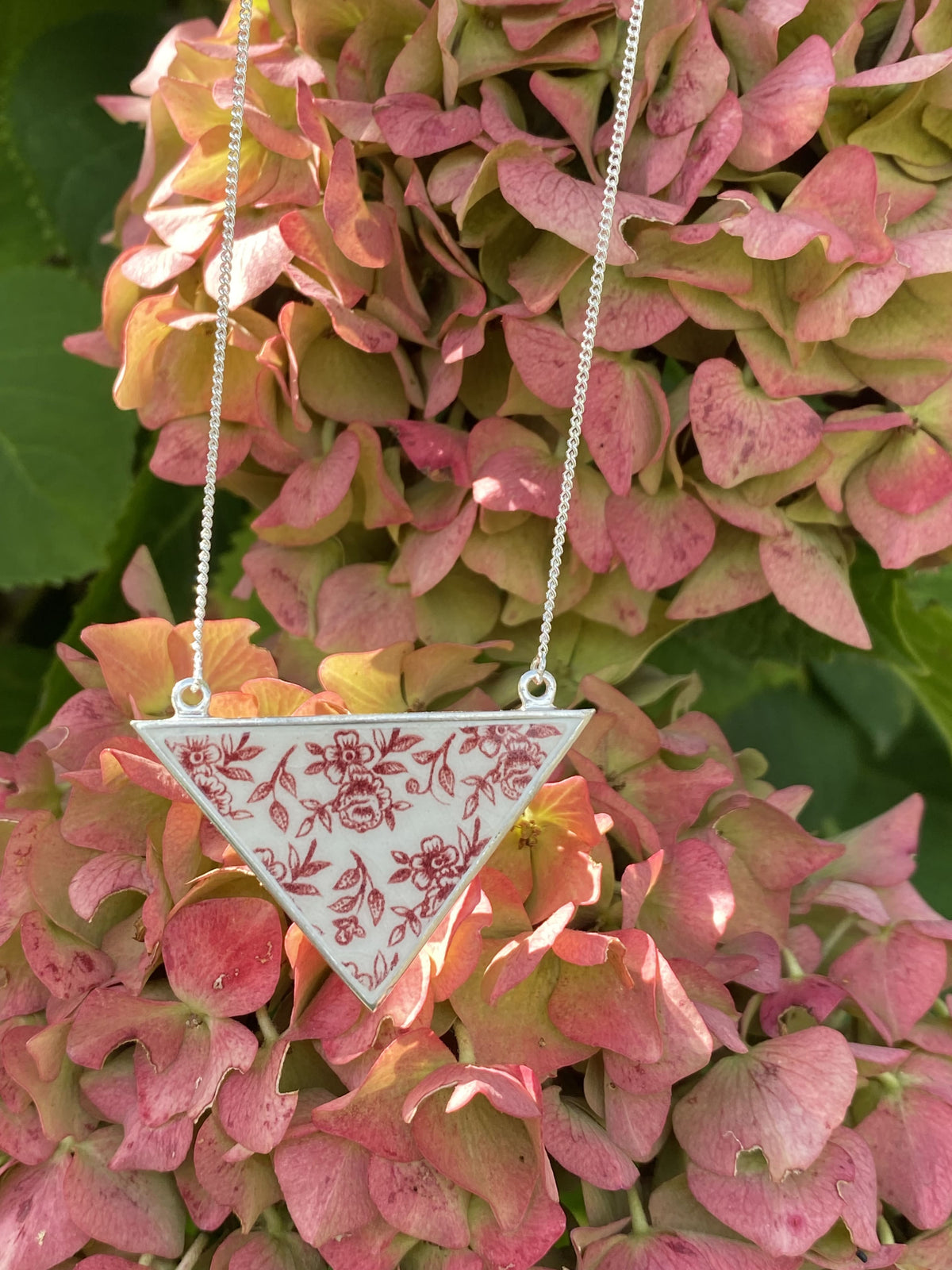 Collier triangle "Rose"