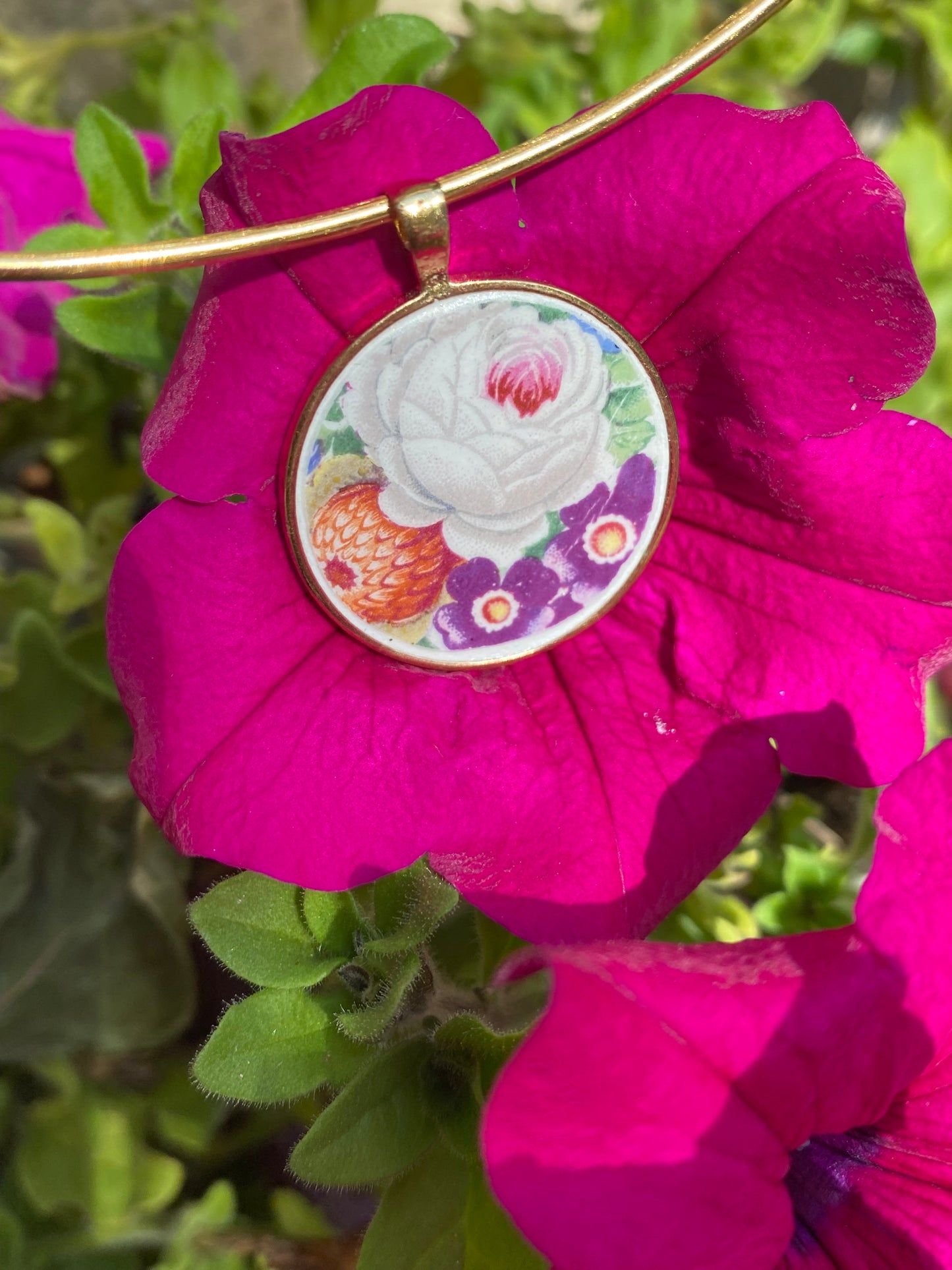 Collier tour de cou Fleurs de printemps