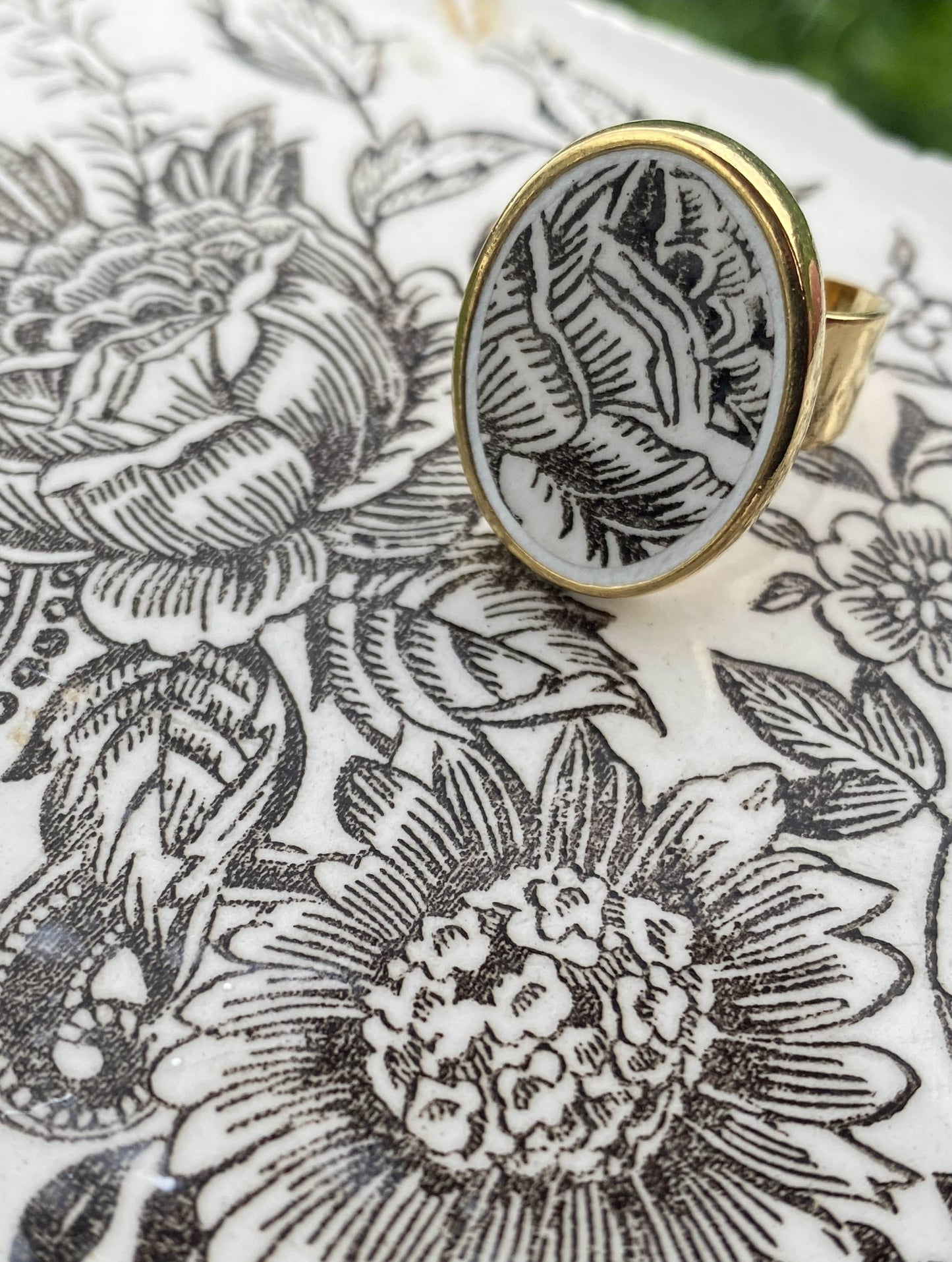 Bague assiette Marron