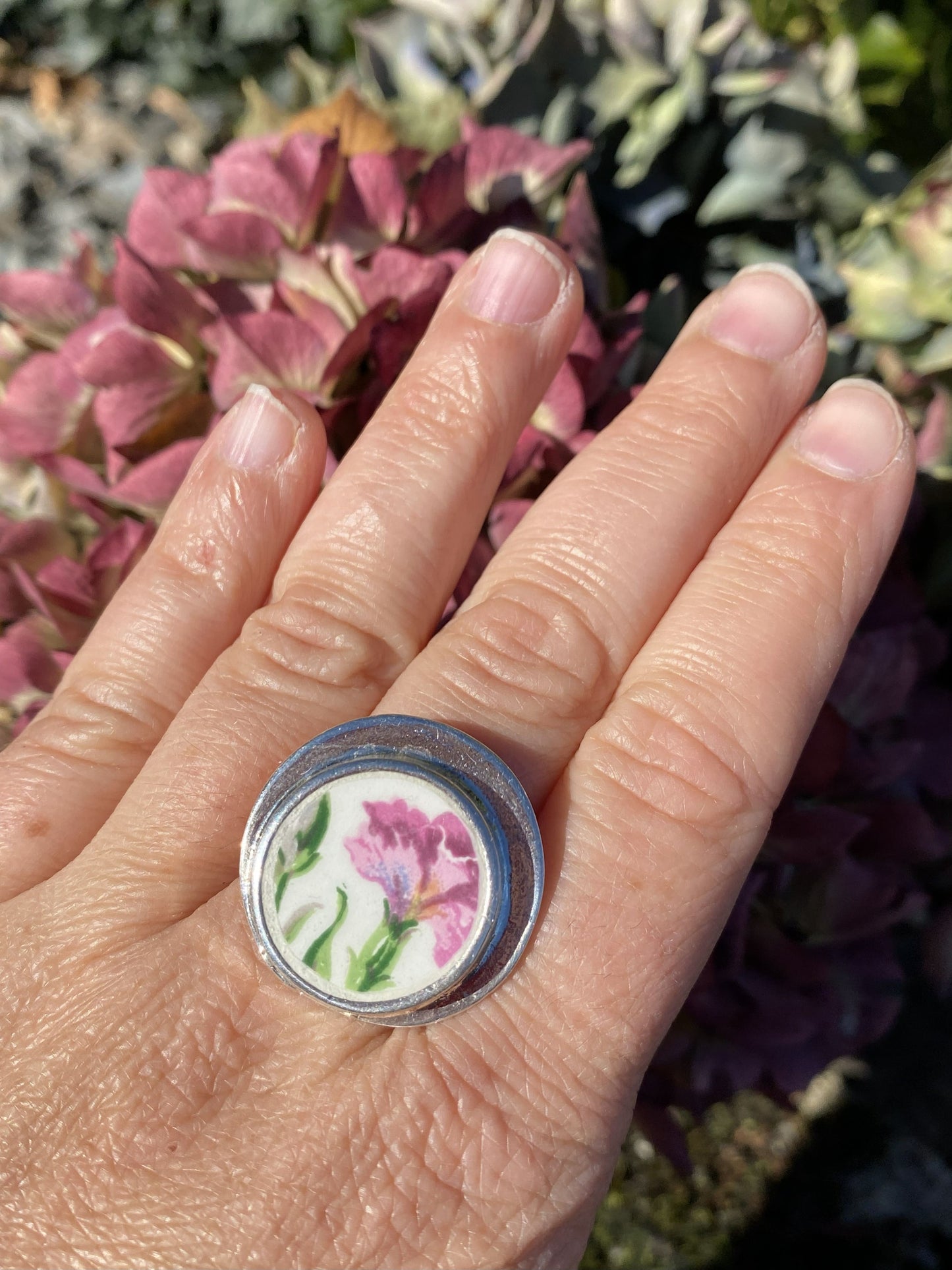 Bague Oeillet rose