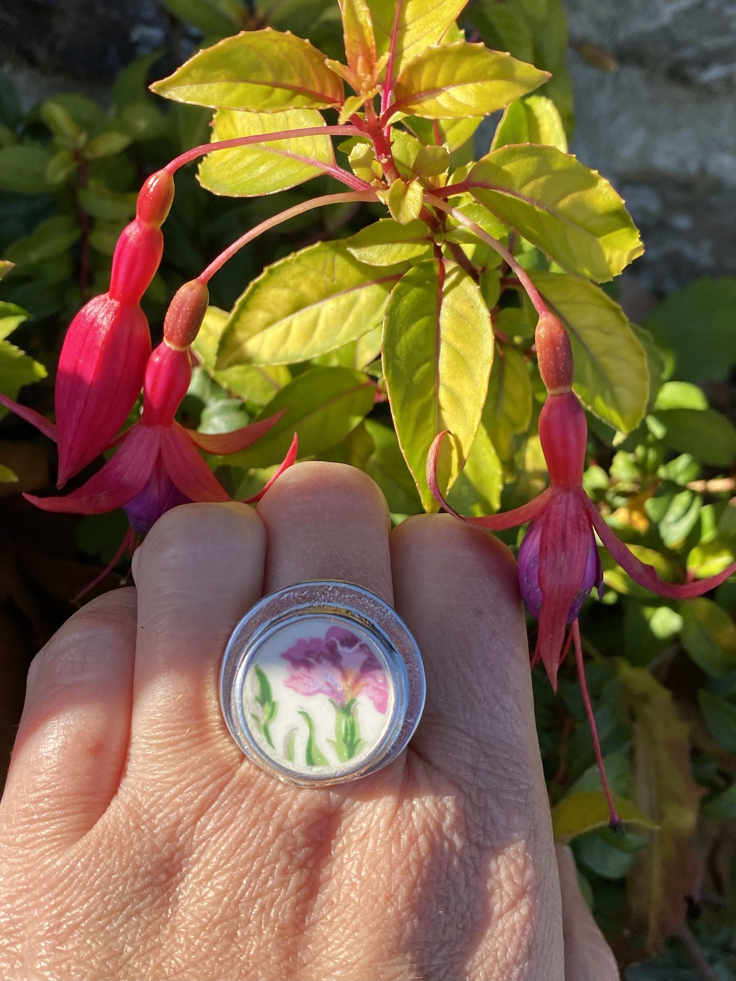 Bague Oeillet rose