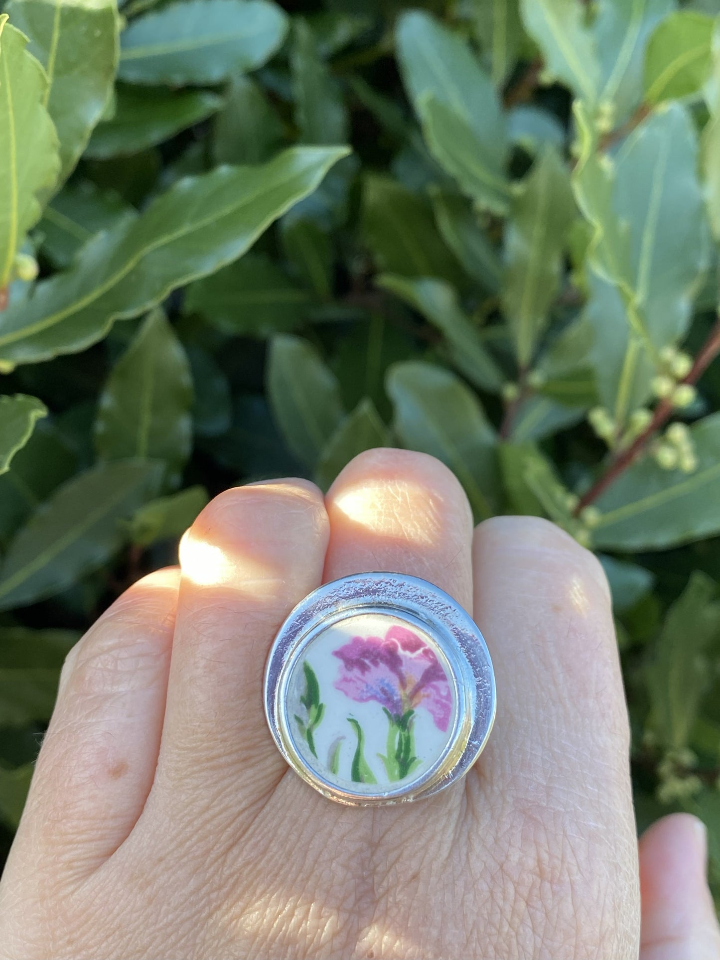 Bague Oeillet rose
