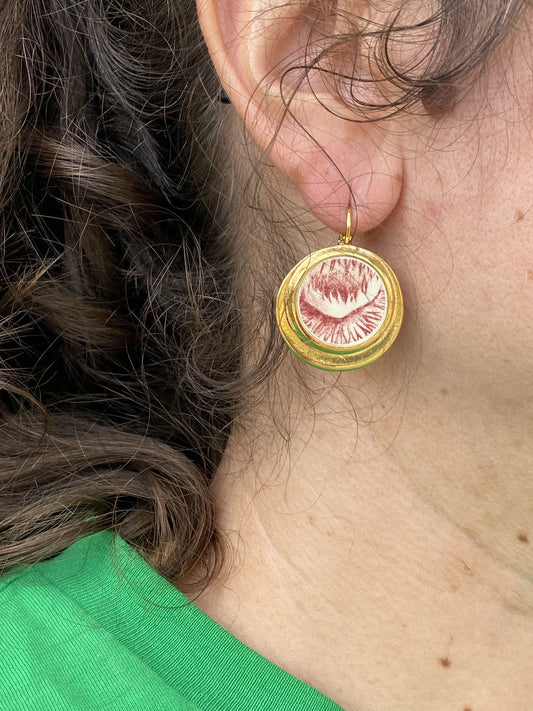 Boucles d’oreilles "Chardon"